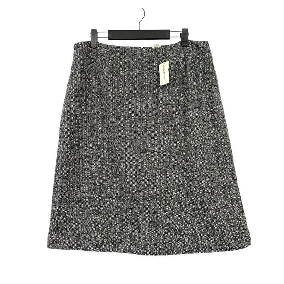 Eddie Bauer Wool Blend Skirt A-Line Tweed Size 14 Lined NWT - Picture 1 of 9